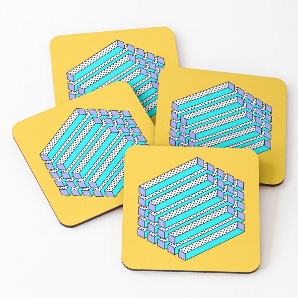 Item preview, Infinite isometric cubes designed and sold by Ana Cá Art & Design.