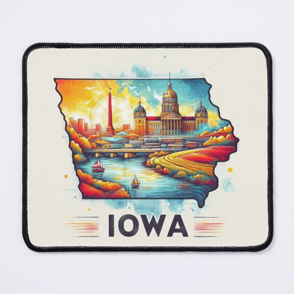 Item preview, IOWA United States of America, artistic shape designed and sold by Margival.