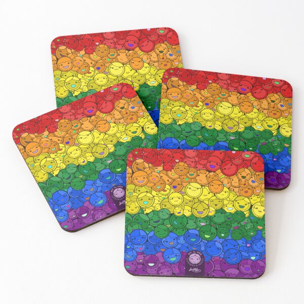 Item preview, LGBTQ+ pride flag's colors with original Kit Il-Vos figure pattern designed and sold by Kit Il-Vos.