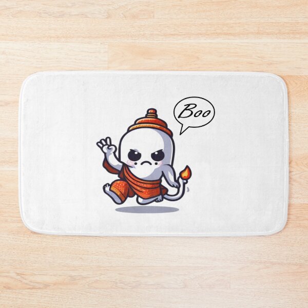 Item preview, Thai Ghost in Monk Costume Halloween Illustration designed and sold by YOBOHO11.