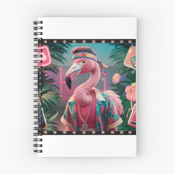 Item preview, Vintage Hippie Flamingo designed and sold by NeatThingLover.