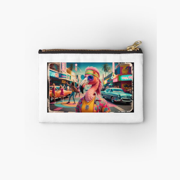 Item preview, Hippie Flamingo Throwback designed and sold by NeatThingLover.