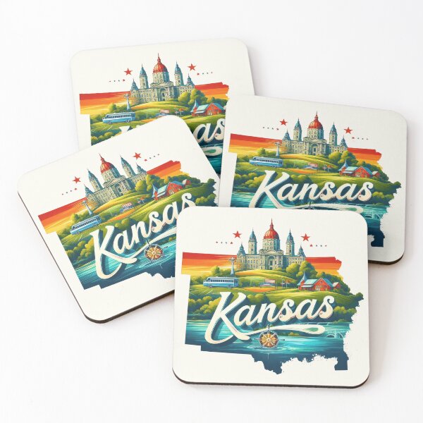 Item preview, KANSAS United States of America, artistic shape designed and sold by Margival.