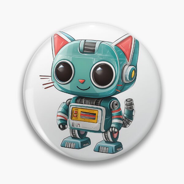Item preview, Cute Robot Cat Illustration  designed and sold by Creet-Design.