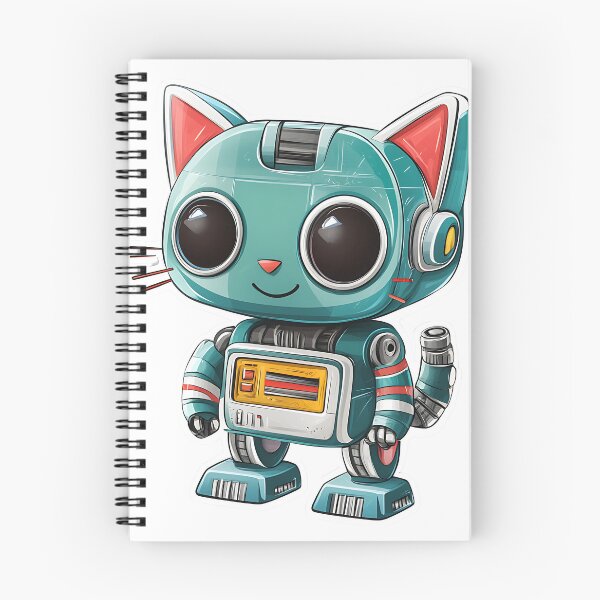 Item preview, Cute Robot Cat Illustration  designed and sold by Creet-Design.