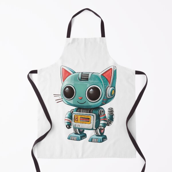Item preview, Cute Robot Cat Illustration designed and sold by Creet-Design.