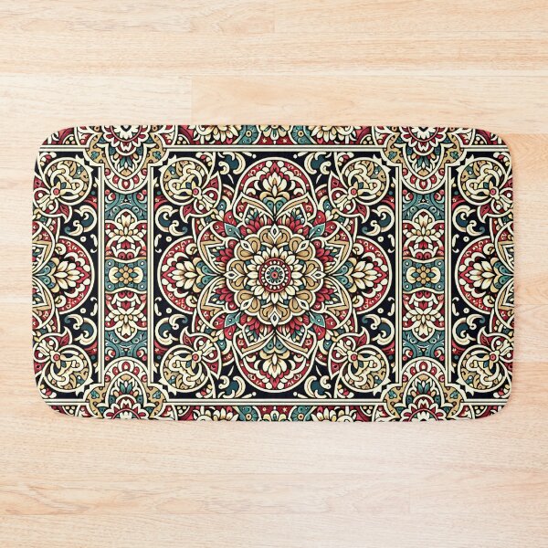 Item preview, Seamless Persian Floral Repeating Tile Wallpaper Pattern designed and sold by ZeptepiPatterns.