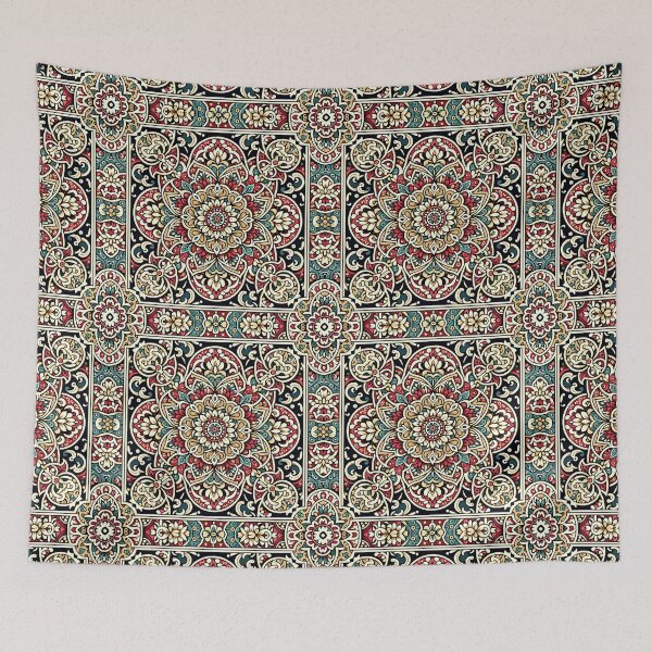 Item preview, Seamless Persian Floral Repeating Tile Wallpaper Pattern designed and sold by ZeptepiPatterns.