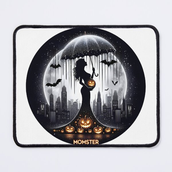 Item preview, Momster Baby Announcement - Sparkling Cityscape Halloween Themed Birth Announcement for October designed and sold by StyLeHi.