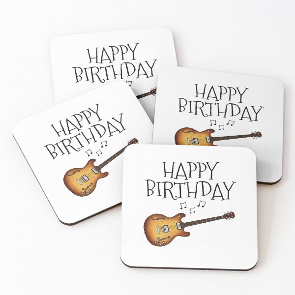 Item preview, Jazz Guitar Happy Birthday Electric Guitarist Musician designed and sold by doodlerob.