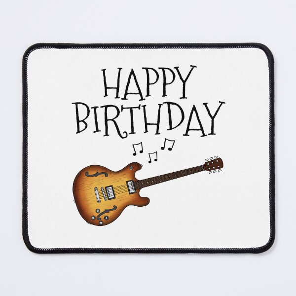 Item preview, Jazz Guitar Happy Birthday Electric Guitarist Musician designed and sold by doodlerob.