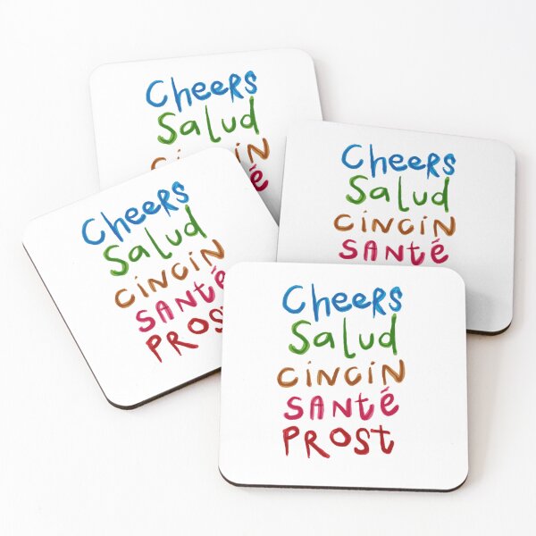 Item preview, Cheers in different languages  designed and sold by Emma Politte.