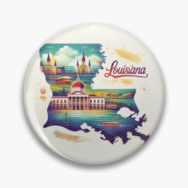 Item preview, LOUISIANA United States of America, artistic shape designed and sold by Margival.