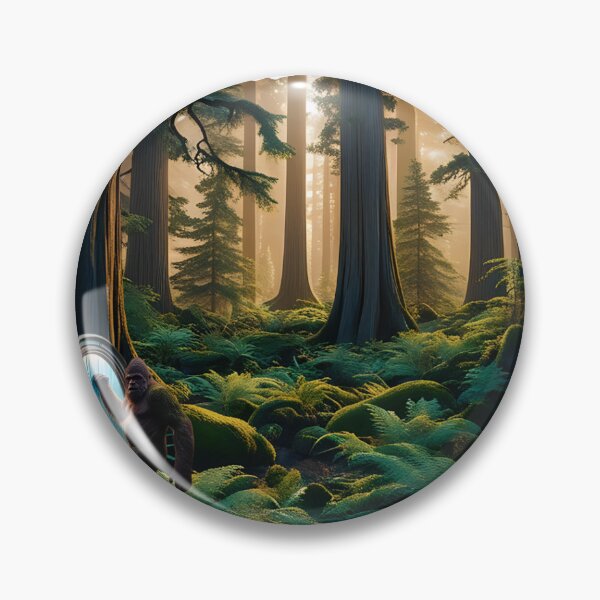 Artikelvorschau, Bigfoot betritt sein Portal in den tiefen Wäldern von Oregon entworfen und verkauft von Eeconte.