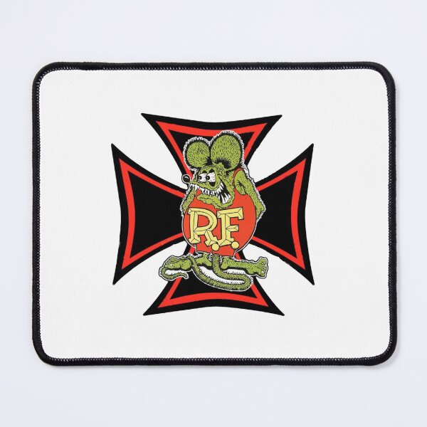 Item preview, maltese cross black red and rat fink designed and sold by hotrodspirit.