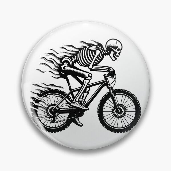 Item preview, MTB Trail Skeleton, Halloween Mountain Biking MTB lovers, explore and adventure designed and sold by MTBSkaterLoversTees.