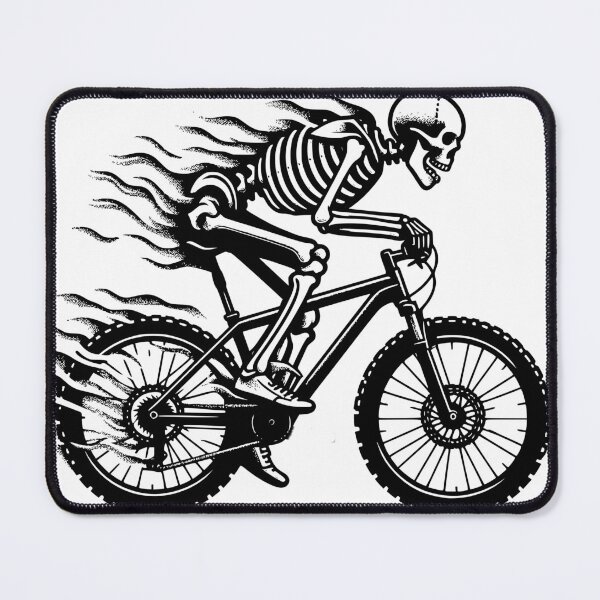 Item preview, MTB Trail Skeleton, Halloween Mountain Biking MTB lovers, explore and adventure designed and sold by MTBSkaterLoversTees.