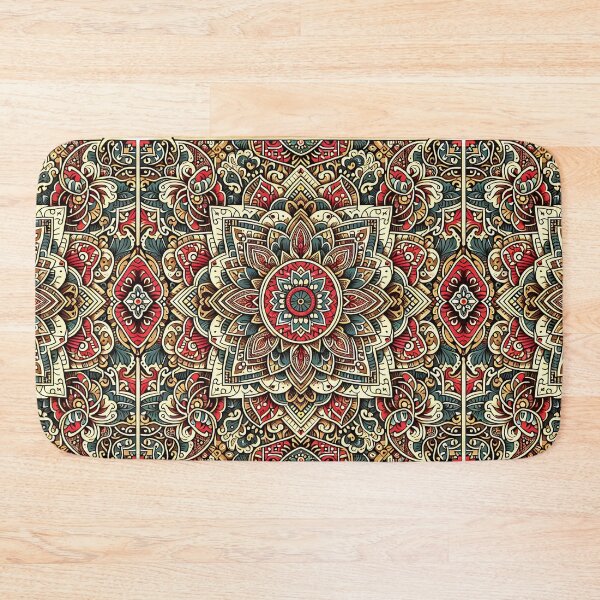 Item preview, Seamless Persian Floral Repeating Tile Wallpaper Pattern designed and sold by ZeptepiPatterns.