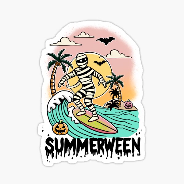 Aperçu de l'œuvre Summerween Surf Mummy - Jour créée et vendue par Sinister Fit.
