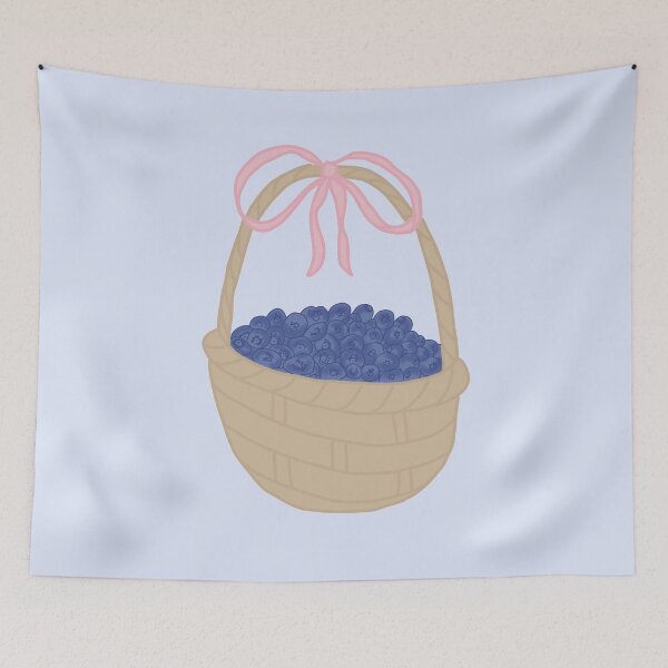 Item preview, Basket of Blueberries designed and sold by coastal collective.