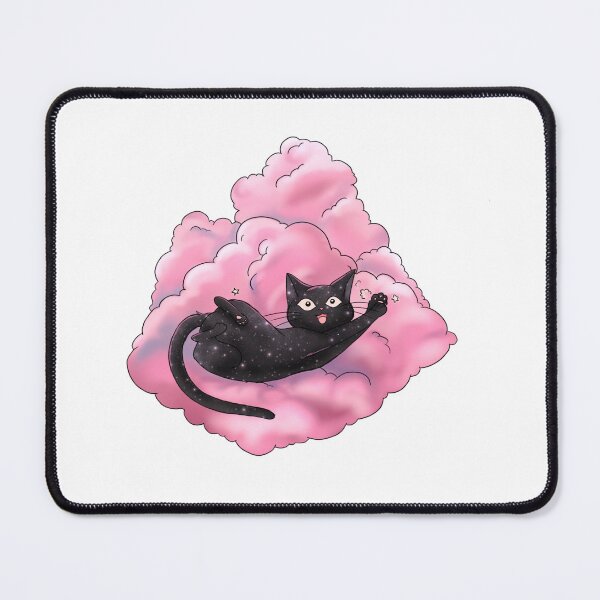 Item preview, Cute cat on a pink cloud designed and sold by SilverDragon93.