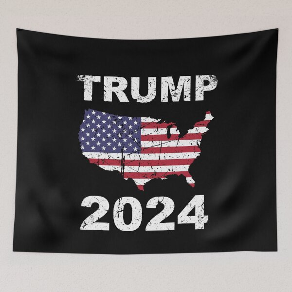 Item preview, Re-elect President Donald Trump 45 47 45th 47th USA Distressed designed and sold by Draculaura2009.