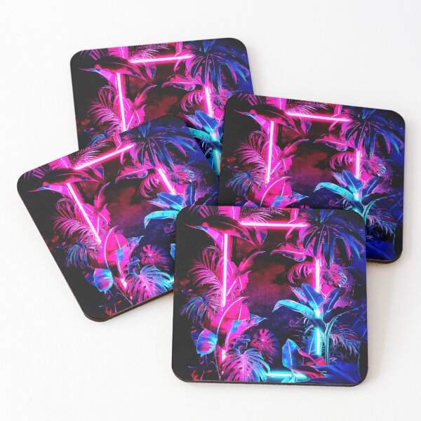Item preview, Neon Jungle - Pink, Blue designed and sold by Exodoi.