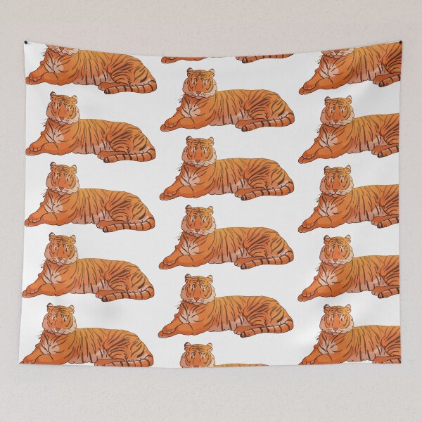 Item preview, Cute Cartoon Tiger Art designed and sold by Asutip.