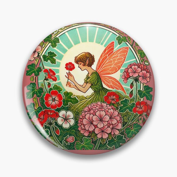 Item preview, Geranium Fairy Garden  designed and sold by FrictionMaxxing.