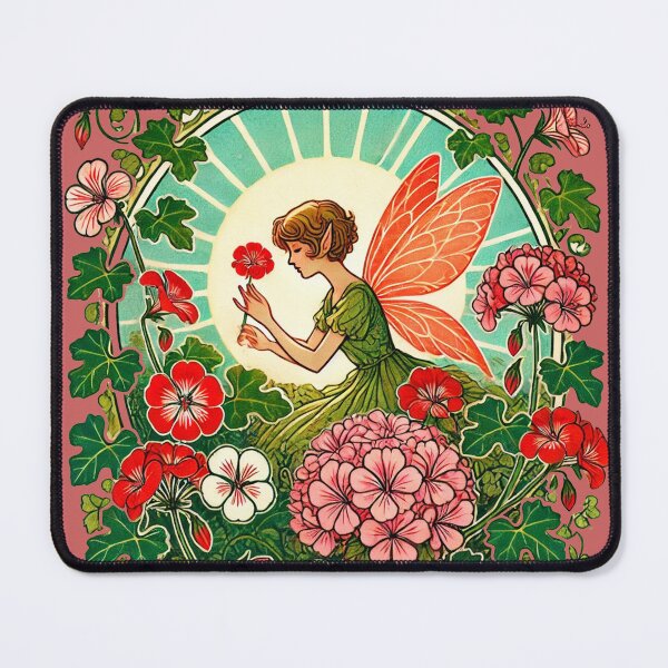 Item preview, Geranium Fairy Garden designed and sold by FrictionMaxxing.