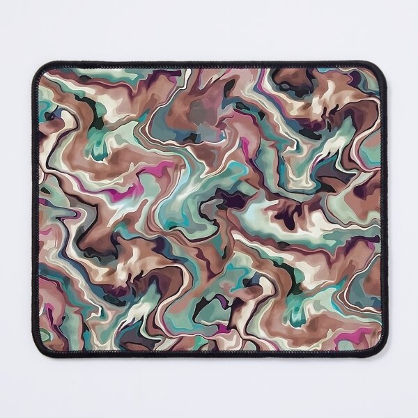 Item preview, Mint and Cream Watercolor Liquid Marbling Pattern designed and sold by Teravill.