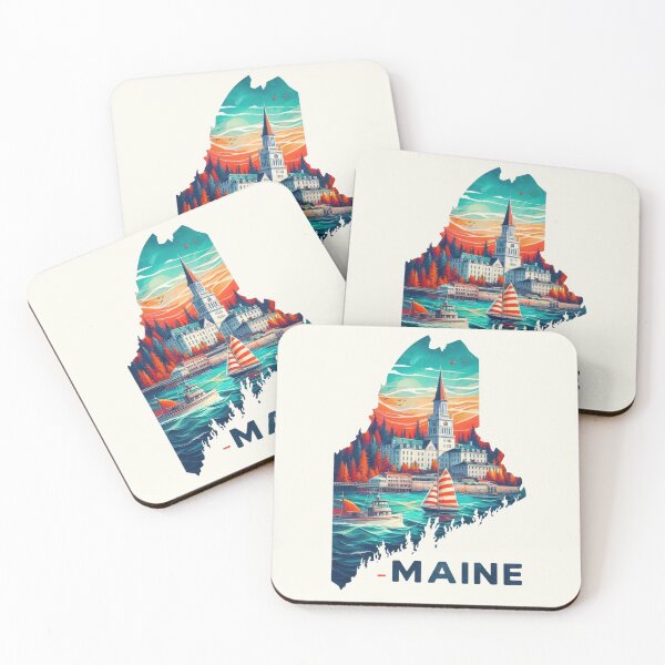Item preview, MAINE United States of America, artistic shape designed and sold by Margival.