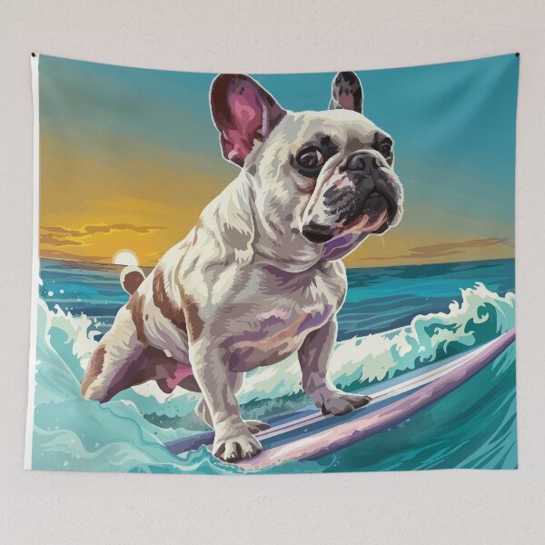 Item preview, Surfing French Bulldog designed and sold by VelvetRoom.