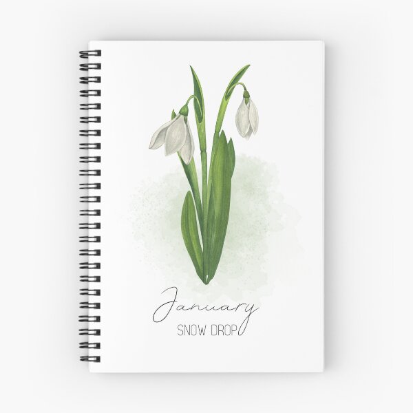 Item preview, January birth flower, Snowdrop, Watercolor January Birthday flower designed and sold by lagunaklein.