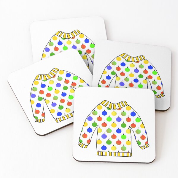 Item preview, Cute Ugly Christmas Sweater Ornaments designed and sold by Sartoris Art.