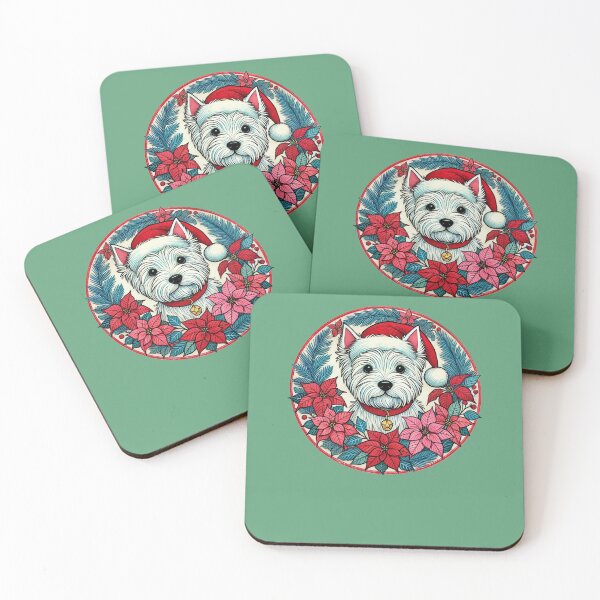 Item preview, West Highland Terrier Christmas designed and sold by FrictionMaxxing.