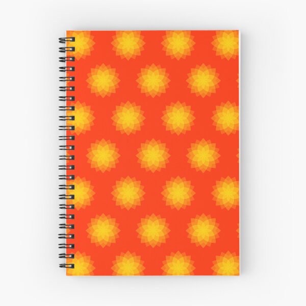 Artikelvorschau, Leuchtendes Retro-Blumenmuster in Gelb und Orange entworfen und verkauft von SJ-Merch.