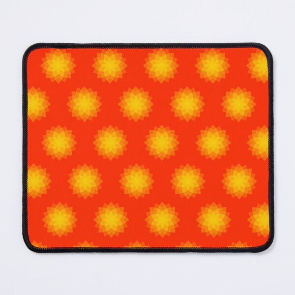Item preview, Retro Vibrant Yellow and Orange Flowers Pattern designed and sold by SJ-Merch.