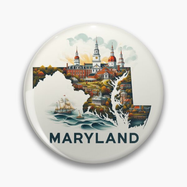Item preview, MARYLAND United States of America, artistic shape designed and sold by Margival.