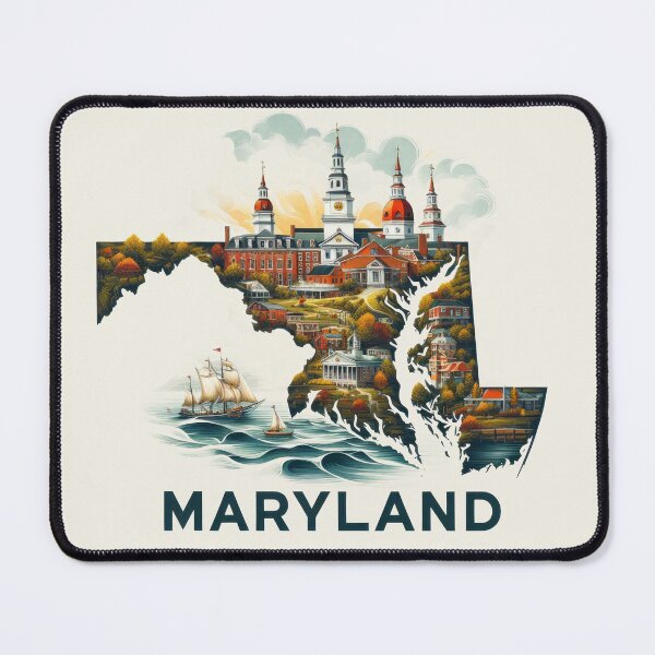 Item preview, MARYLAND United States of America, artistic shape designed and sold by Margival.