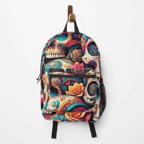 Item preview, Visually striking 3D graphic art of colorful skulls. designed and sold by Trends Art Creations .