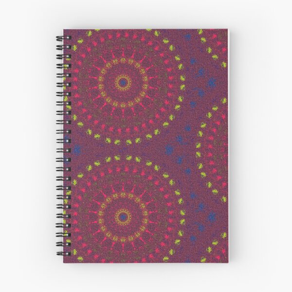 Item preview,  colorful spiritual symbol motif, round mandala colorful dimensions in dark red tones. designed and sold by Chattakan.