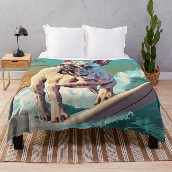 Item preview, Surfing French Bulldog designed and sold by VelvetRoom.