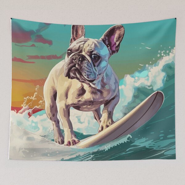 Item preview, Surfing French Bulldog designed and sold by VelvetRoom.