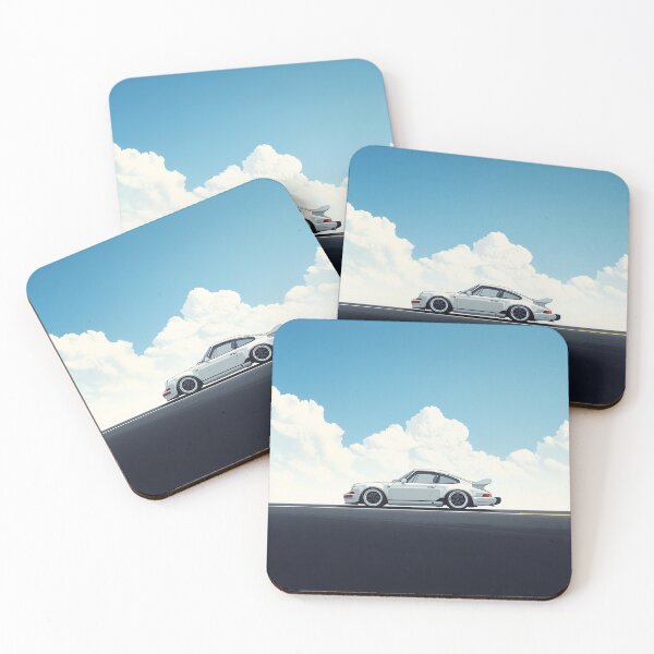 Item preview, Classic German Sports Car with Cloudy Backdrop designed and sold by CybergenArtworx.