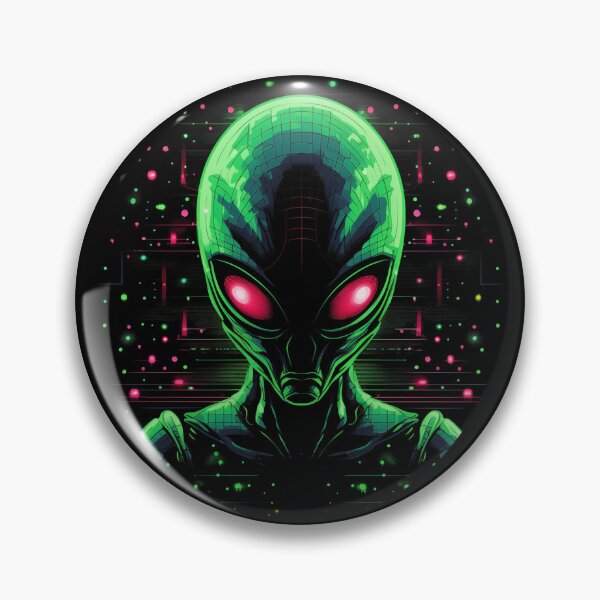 Item preview, Neon Alien Portrait designed and sold by AIStudioProject.