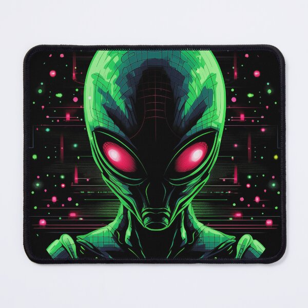 Item preview, Neon Alien Portrait designed and sold by AIStudioProject.