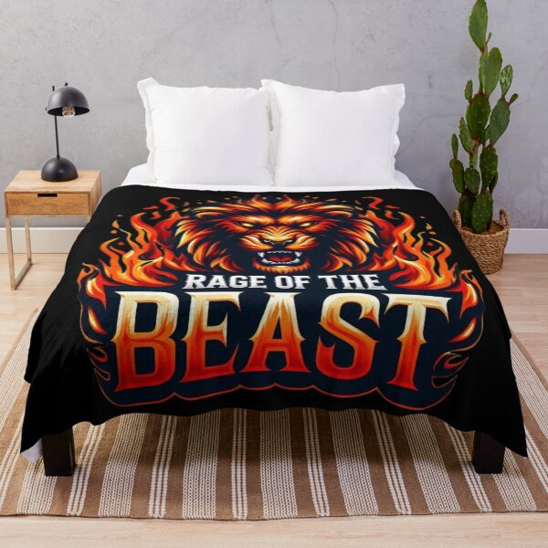 Item preview, Rage Of The Beast Flaming Lion Design 2 designed and sold by Mark Cannon.