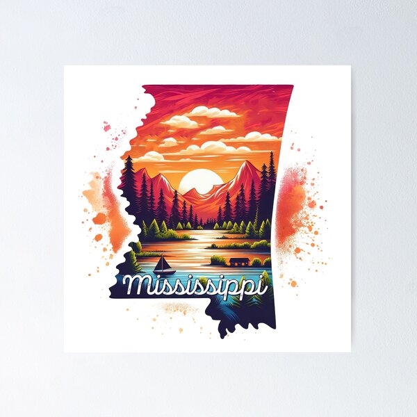 Item preview, MISSISSIPPI United States of America, artistic shape designed and sold by Margival.