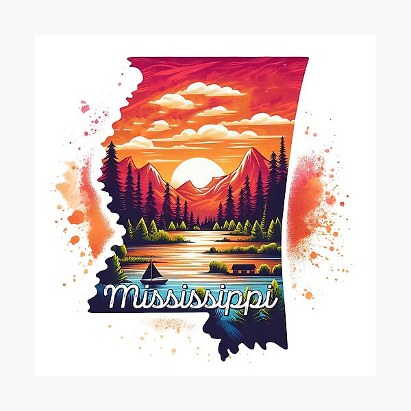 Item preview, MISSISSIPPI United States of America, artistic shape designed and sold by Margival.